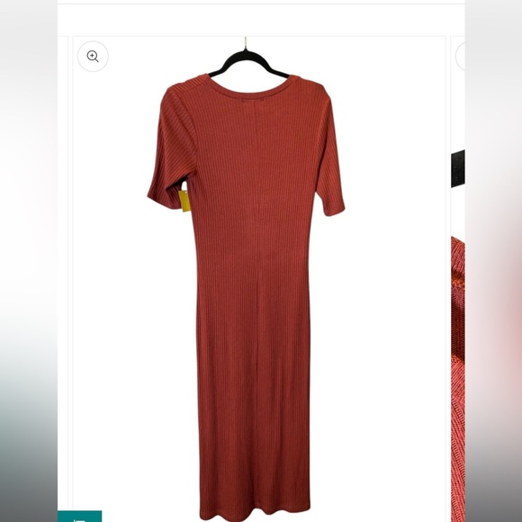 REFORMATION
Olympia Midi ribbed Dress In Rust revolve designer spring party boho - Picture 3 of 11